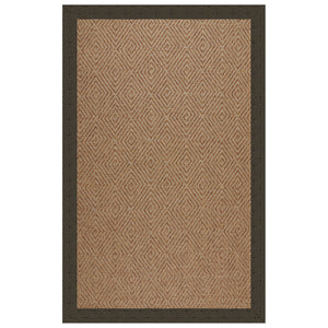 Capel Rugs Islamorada-diamond Canvas Rug - Relaxing Sisal Look, Pet-friendly, Perfect For Any Space! Fortuna Lava 100% Olefin Base W,Border 2088rs07090709394