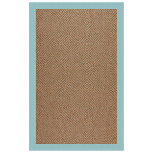Capel Rugs Islamorada-diamond Canvas Rug - Relaxing Sisal Look, Pet-friendly, Perfect For Any Space! Canvas Aquatic 100% Olefin Base W,Border 2088rs07090709429