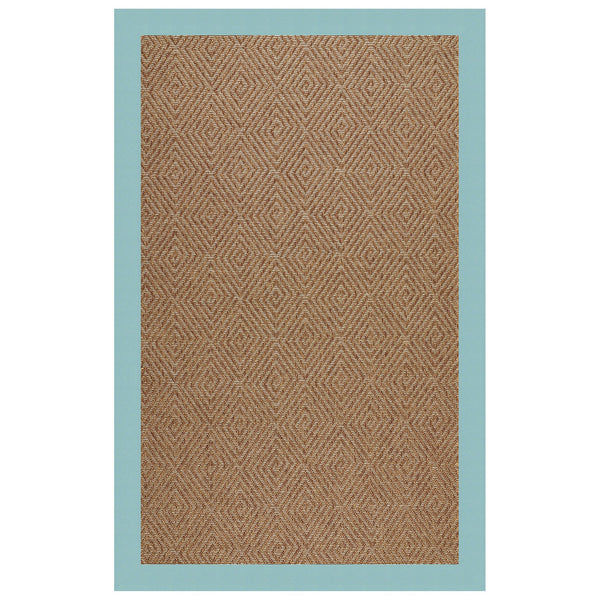 Capel Rugs Islamorada-diamond Canvas Rug - Relaxing Sisal Look, Pet-friendly, Perfect For Any Space! Canvas Aquatic 100% Olefin Base W,Border 2088rs07090709429