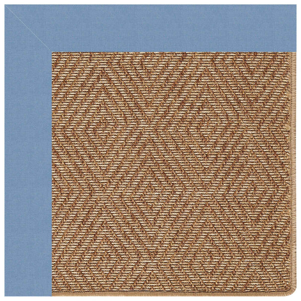 Capel Rugs Islamorada-diamond Canvas Rug - Relaxing Sisal Look, Pet-friendly, Perfect For Any Space! Canvas Air Blue 100% Olefin Base W,Border 2088gs0709437
