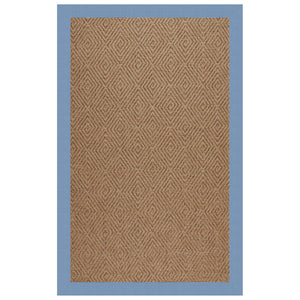 Capel Rugs Islamorada-diamond Canvas Rug - Relaxing Sisal Look, Pet-friendly, Perfect For Any Space! Canvas Air Blue 100% Olefin Base W,Border 2088rs07091000437