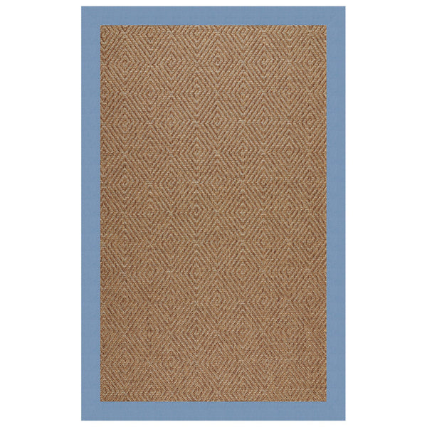 Capel Rugs Islamorada-diamond Canvas Rug - Relaxing Sisal Look, Pet-friendly, Perfect For Any Space! Canvas Air Blue 100% Olefin Base W,Border 2088rs07090709437