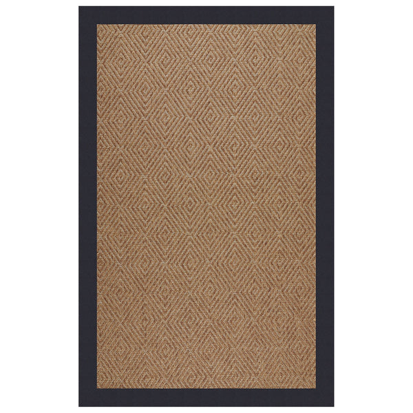 Capel Rugs Islamorada-diamond Canvas Rug - Relaxing Sisal Look, Pet-friendly, Perfect For Any Space! Canvas Navy 100% Olefin Base W,Border 2088rs07090709497