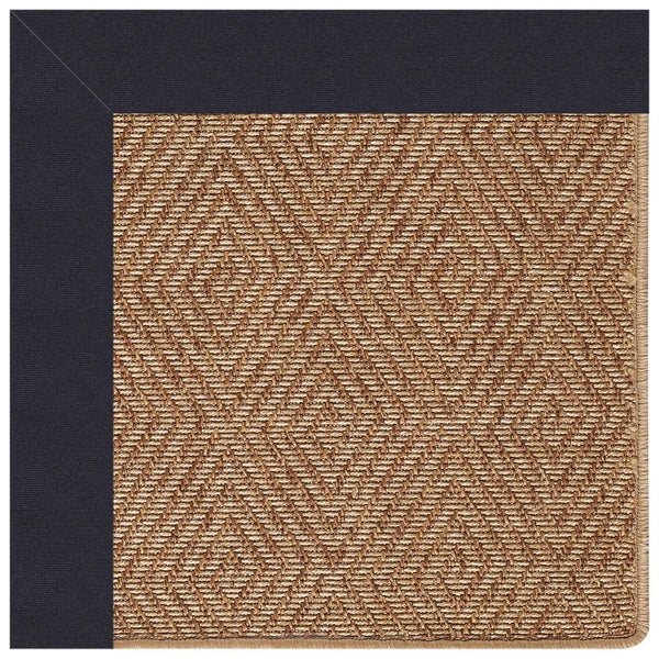 Capel Rugs Islamorada-diamond Canvas Rug - Relaxing Sisal Look, Pet-friendly, Perfect For Any Space! Canvas Navy 100% Olefin Base W,Border 2088rs07090709497