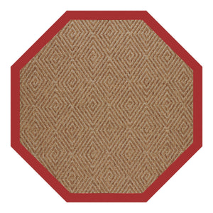 Capel Rugs Islamorada-diamond Canvas Rug - Relaxing Sisal Look, Pet-friendly, Perfect For Any Space! Canvas Jockey Red 100% Olefin Base W,Border 2088gs0709527