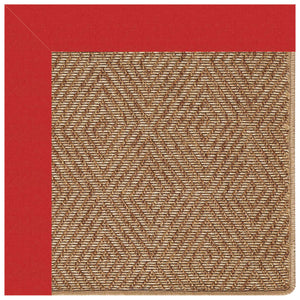 Capel Rugs Islamorada-diamond Canvas Rug - Relaxing Sisal Look, Pet-friendly, Perfect For Any Space! Canvas Jockey Red 100% Olefin Base W,Border 2088rs07091000527