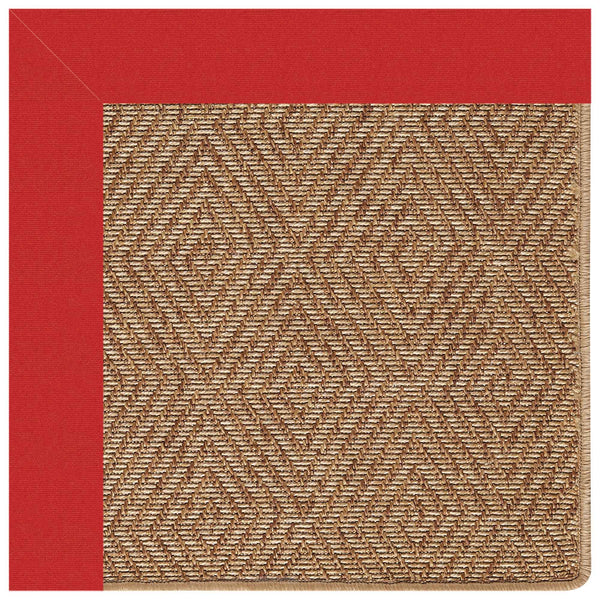 Capel Rugs Islamorada-diamond Canvas Rug - Relaxing Sisal Look, Pet-friendly, Perfect For Any Space! Canvas Jockey Red 100% Olefin Base W,Border 2088rs07091000527