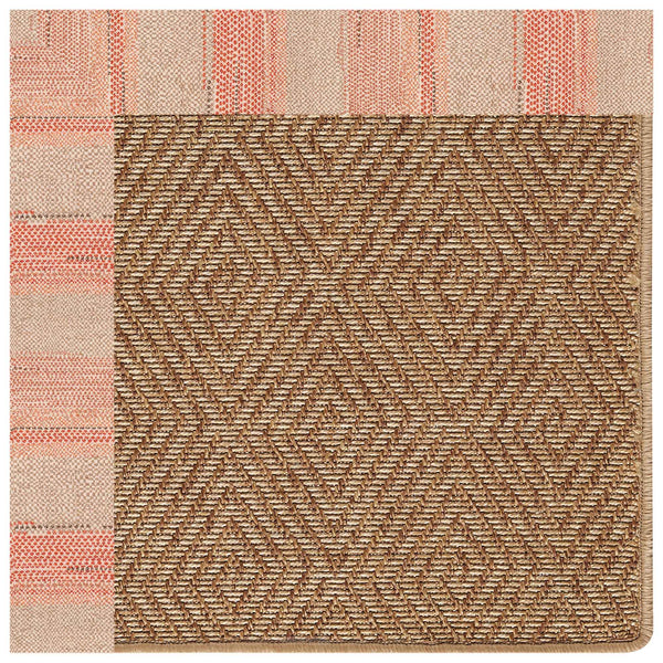 Capel Rugs Islamorada-diamond Canvas Rug - Relaxing Sisal Look, Pet-friendly, Perfect For Any Space! Sicily Vino 100% Olefin Base W,Border 2088gs0709569