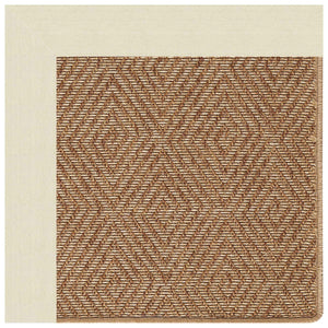 Capel Rugs Islamorada-diamond Canvas Rug - Relaxing Sisal Look, Pet-friendly, Perfect For Any Space! Canvas Sand 100% Olefin Base W,Border 2088gs0709712