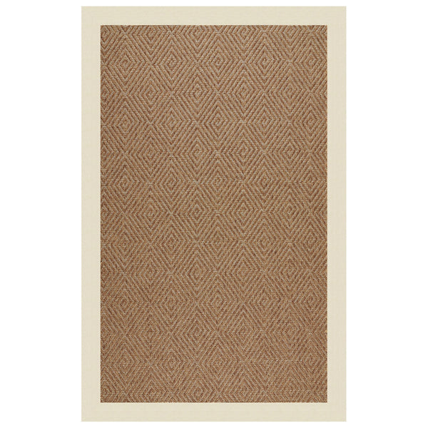Capel Rugs Islamorada-diamond Canvas Rug - Relaxing Sisal Look, Pet-friendly, Perfect For Any Space! Canvas Sand 100% Olefin Base W,Border 2088rs07090709712