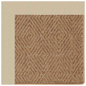 Capel Rugs Islamorada-diamond Canvas Rug - Relaxing Sisal Look, Pet-friendly, Perfect For Any Space! Canvas Antique Beige 100% Olefin Base W,Border 2088rs03000500717