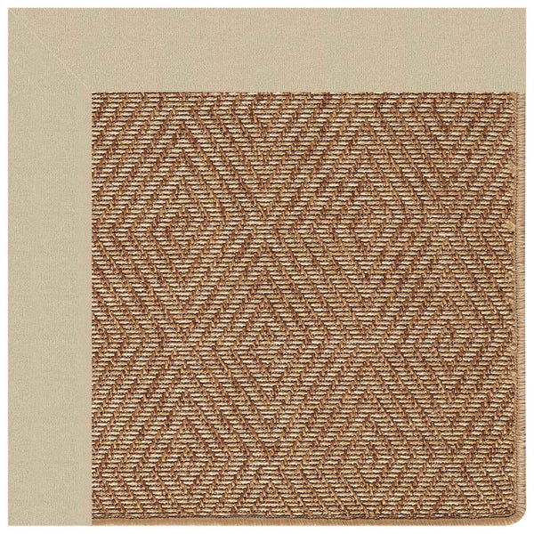 Capel Rugs Islamorada-diamond Canvas Rug - Relaxing Sisal Look, Pet-friendly, Perfect For Any Space! Canvas Antique Beige 100% Olefin Base W,Border 2088ns02060800717