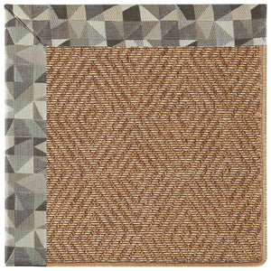 Capel Rugs Islamorada-diamond Canvas Rug - Relaxing Sisal Look, Pet-friendly, Perfect For Any Space! Geo Bronze 100% Olefin Base W,Border 2088gs0709726