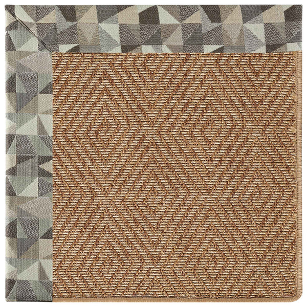 Capel Rugs Islamorada-diamond Canvas Rug - Relaxing Sisal Look, Pet-friendly, Perfect For Any Space! Geo Bronze 100% Olefin Base W,Border 2088rs07090709726