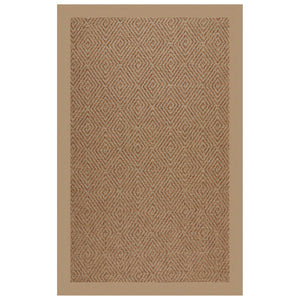 Capel Rugs Islamorada-diamond Canvas Rug - Relaxing Sisal Look, Pet-friendly, Perfect For Any Space! Canvas Camel 100% Olefin Base W,Border 2088rs07091000727
