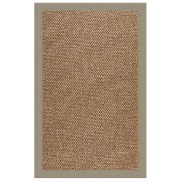 Capel Rugs Islamorada-diamond Canvas Rug - Relaxing Sisal Look, Pet-friendly, Perfect For Any Space! Canvas Taupe 100% Olefin Base W,Border 2088ns02060800737