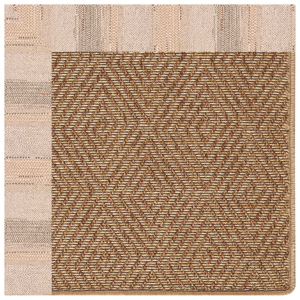 Capel Rugs Islamorada-diamond Canvas Rug - Relaxing Sisal Look, Pet-friendly, Perfect For Any Space! Sicily Sparrow 100% Olefin Base W,Border 2088gs0709738