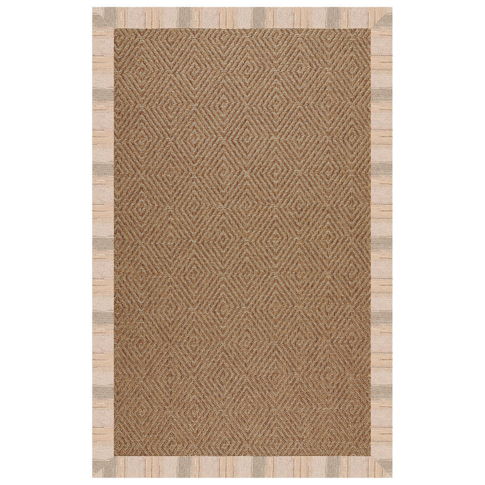 Capel Rugs Islamorada-diamond Canvas Rug - Relaxing Sisal Look, Pet-friendly, Perfect For Any Space! Sicily Sparrow 100% Olefin Base W,Border 2088rs07090709738