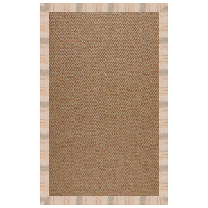 Capel Rugs Islamorada-diamond Canvas Rug - Relaxing Sisal Look, Pet-friendly, Perfect For Any Space! Sicily Sparrow 100% Olefin Base W,Border 2088rs07090709738