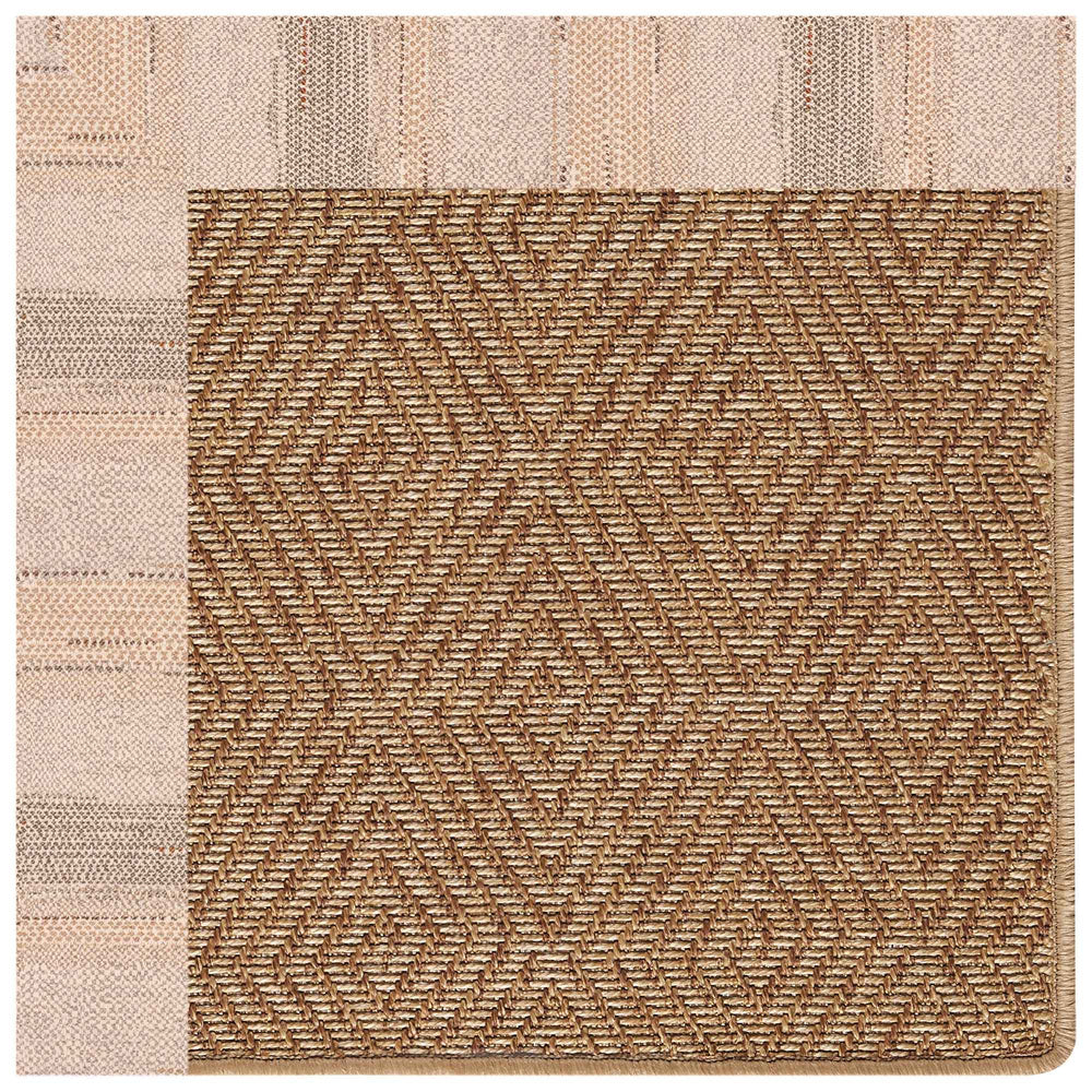 Capel Rugs Islamorada-diamond Canvas Rug - Relaxing Sisal Look, Pet-friendly, Perfect For Any Space! Sicily Sparrow 100% Olefin Base W,Border 2088rs07090709738