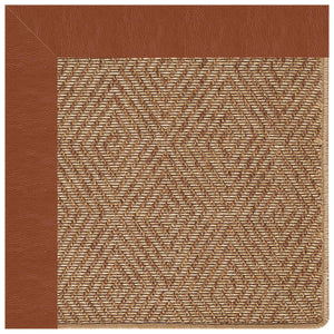 Capel Rugs Islamorada-diamond Canvas Rug - Relaxing Sisal Look, Pet-friendly, Perfect For Any Space! Classic Saddle 100% Olefin Base W,Border 2088gs0709742