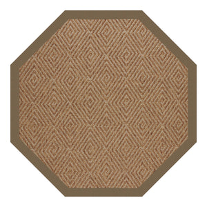 Capel Rugs Islamorada-diamond Canvas Rug - Relaxing Sisal Look, Pet-friendly, Perfect For Any Space! Canvas Cocoa 100% Olefin Base W,Border 2088gs0800747