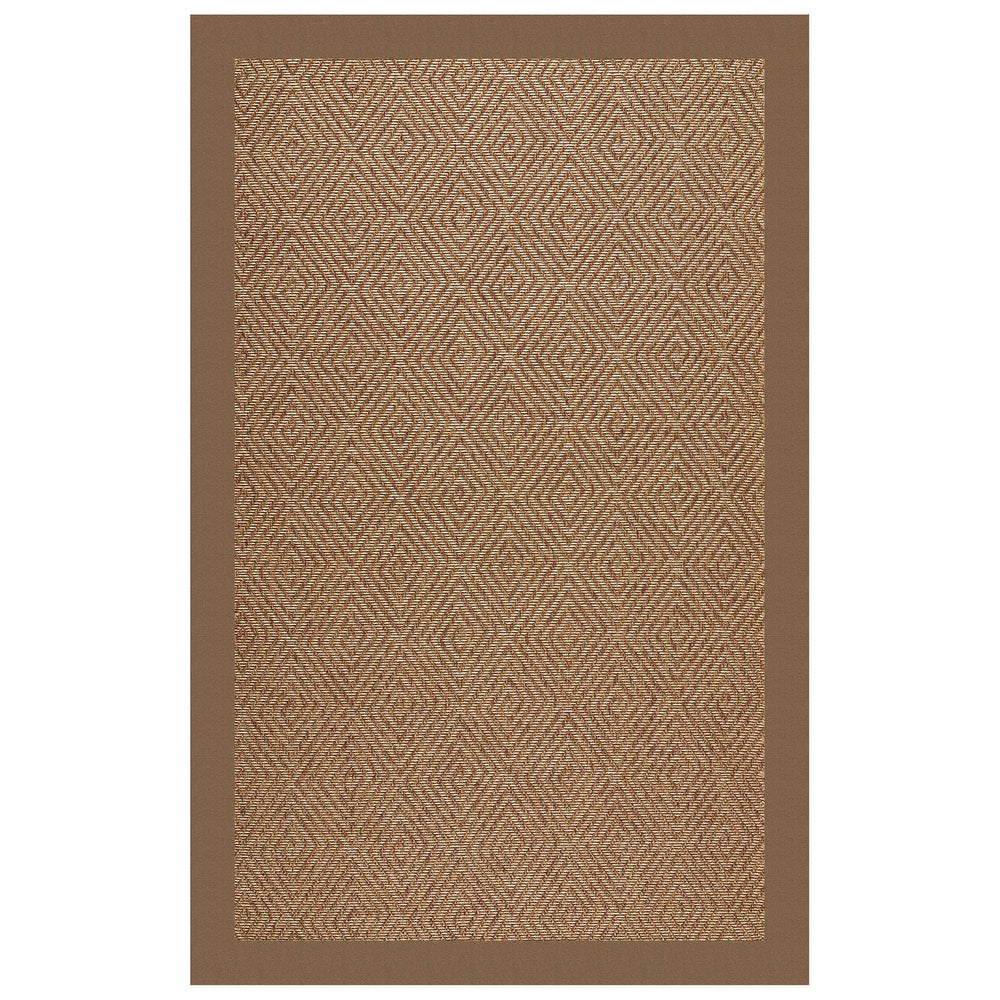 Capel Rugs Islamorada-diamond Canvas Rug - Relaxing Sisal Look, Pet-friendly, Perfect For Any Space! Canvas Cocoa 100% Olefin Base W,Border 2088rs04000600747