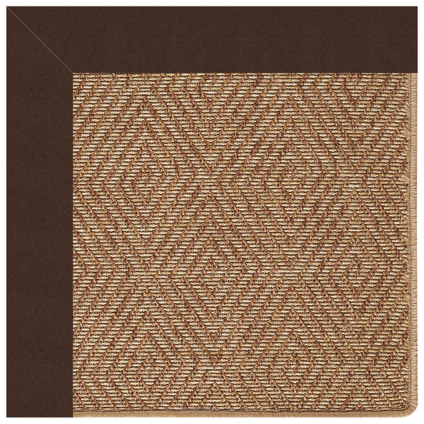 Capel Rugs Islamorada-diamond Canvas Rug - Relaxing Sisal Look, Pet-friendly, Perfect For Any Space! Canvas Bay Brown 100% Olefin Base W,Border 2088gs0800787