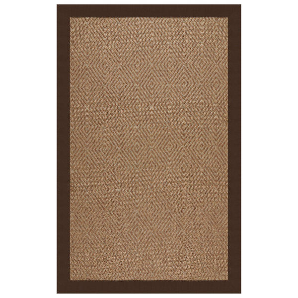 Capel Rugs Islamorada-diamond Canvas Rug - Relaxing Sisal Look, Pet-friendly, Perfect For Any Space! Canvas Bay Brown 100% Olefin Base W,Border 2088rs03000500787