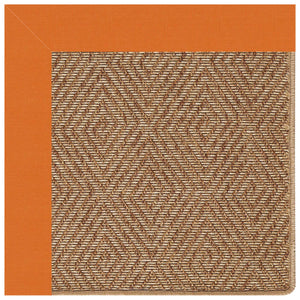 Capel Rugs Islamorada-diamond Canvas Rug - Relaxing Sisal Look, Pet-friendly, Perfect For Any Space! Canvas Tangerine 100% Olefin Base W,Border 2088gs0709815