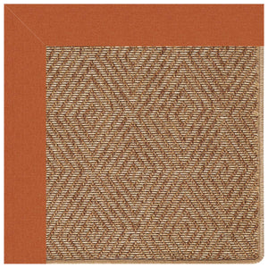 Capel Rugs Islamorada-diamond Canvas Rug - Relaxing Sisal Look, Pet-friendly, Perfect For Any Space! Canvas Rust 100% Olefin Base W,Border 2088rs07091000837
