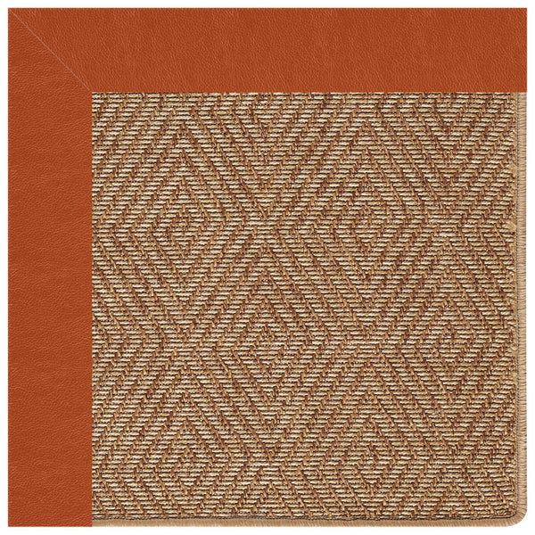 Capel Rugs Islamorada-diamond Canvas Rug - Relaxing Sisal Look, Pet-friendly, Perfect For Any Space! Classic Persimmon 100% Olefin Base W,Border 2088gs0709846