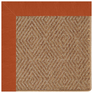 Capel Rugs Islamorada-diamond Canvas Rug - Relaxing Sisal Look, Pet-friendly, Perfect For Any Space! Classic Persimmon 100% Olefin Base W,Border 2088rs07090709846