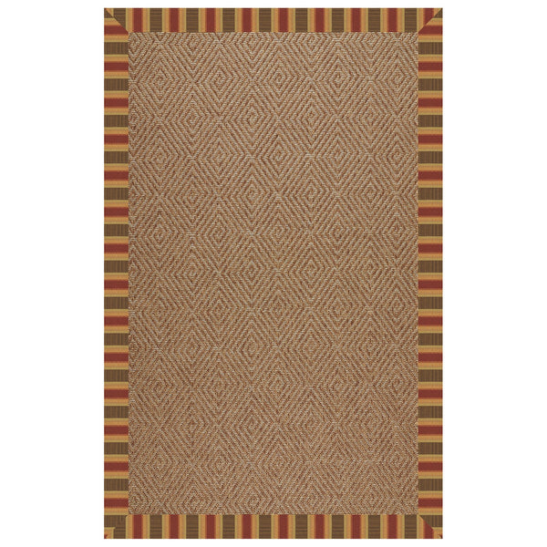 Capel Rugs Islamorada-diamond Canvas Rug - Relaxing Sisal Look, Pet-friendly, Perfect For Any Space! Dimone Sequoia 100% Olefin Base W,Border 2088rs07091000848