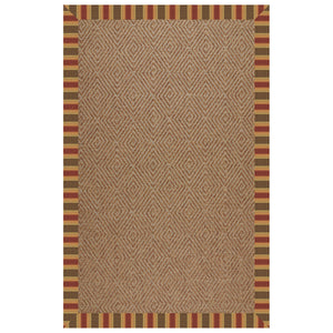 Capel Rugs Islamorada-diamond Canvas Rug - Relaxing Sisal Look, Pet-friendly, Perfect For Any Space! Dimone Sequoia 100% Olefin Base W,Border 2088rs07090709848