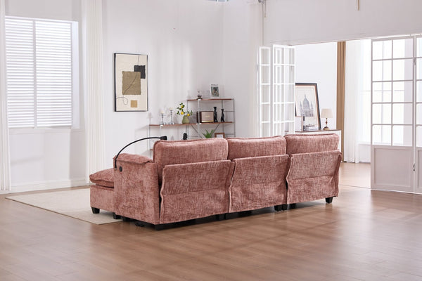 English Elm United Oversized 112" Modular Sectional Sofa Cloud Couch With Storage Ottoman, Usb Ports & Comfort Design W1568S00185-GIGA