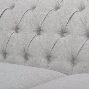 English Elm Christopher Knight Home® - 3 Seater Chesterfield Sofa with Button Tufted Diamond Stitch, Nailhead Accents & Scrolled Arms - Low Profile Grey N771P262584D