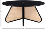 Butterfly Coffee Table 208Black-CT Meridian Furniture