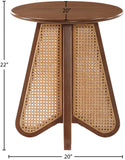 Butterfly End Table 208Walnut-ET Meridian Furniture