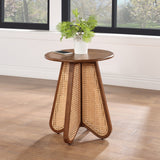 Butterfly End Table 208Walnut-ET Meridian Furniture