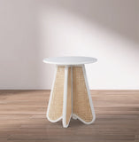 Butterfly End Table 208White-ET Meridian Furniture