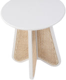 Butterfly End Table 208White-ET Meridian Furniture