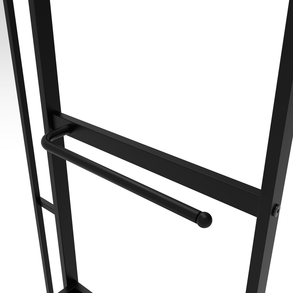 English Elm 30X44 Ines Modern Vanity Mirror with Shelf, Black Metal Frame, HD 4mm Glass, Rust-Resistant, Versatile W708P235372