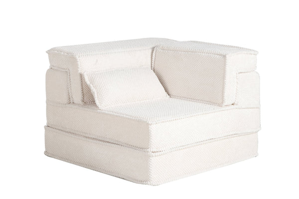 English Elm Compression Modular Sofa Bed - Versatile No Assembly Floor Couch With Soft Circle Fleece Fabric W3723P377147