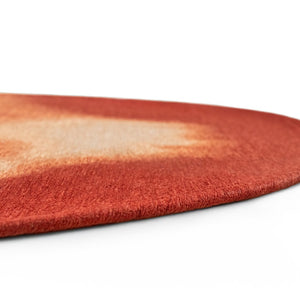 Louis de Poortere Meditation Collection Aquarelle Watercolor Area Rug Artful Organic Accent for Living Rooms Rust 7'9 x 11'2 120025
