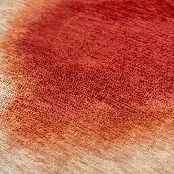 Louis de Poortere Meditation Collection Aquarelle Watercolor Area Rug Artful Organic Accent for Living Rooms Rust 7'9 x 11'2 120025