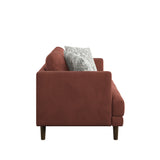 English Elm Wallace & Bay - Wallace & Bay  Jurie Red Loveseat