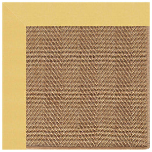 Capel Rugs Islamorada-herringbone Canvas Area Rug – Stylish, Durable, And Easy To Clean For Your Coastal Escape Canvas Canary 100% Olefin Base W,Border 2091rs07090709137