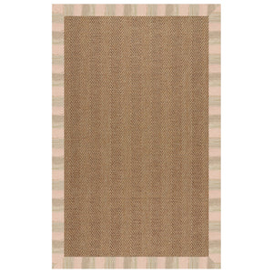 Capel Rugs Islamorada-herringbone Canvas Area Rug – Stylish, Durable, And Easy To Clean For Your Coastal Escape Sicily Olive 100% Olefin Base W,Border 2091rs07091000218