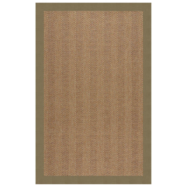 Capel Rugs Islamorada-herringbone Canvas Area Rug – Stylish, Durable, And Easy To Clean For Your Coastal Escape Classic Sage 100% Olefin Base W,Border 2091rs07091000222